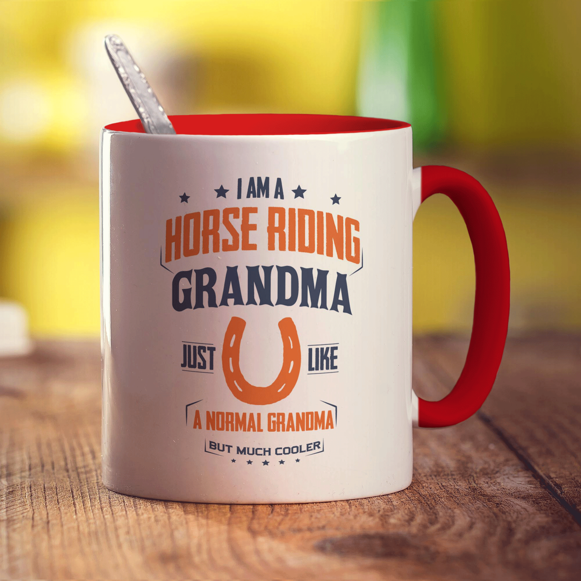 I'm A Horse Riding Grandma Just Like A Normal Grandma But Much Cooler Mug - Standard 330ml (11oz) / Red