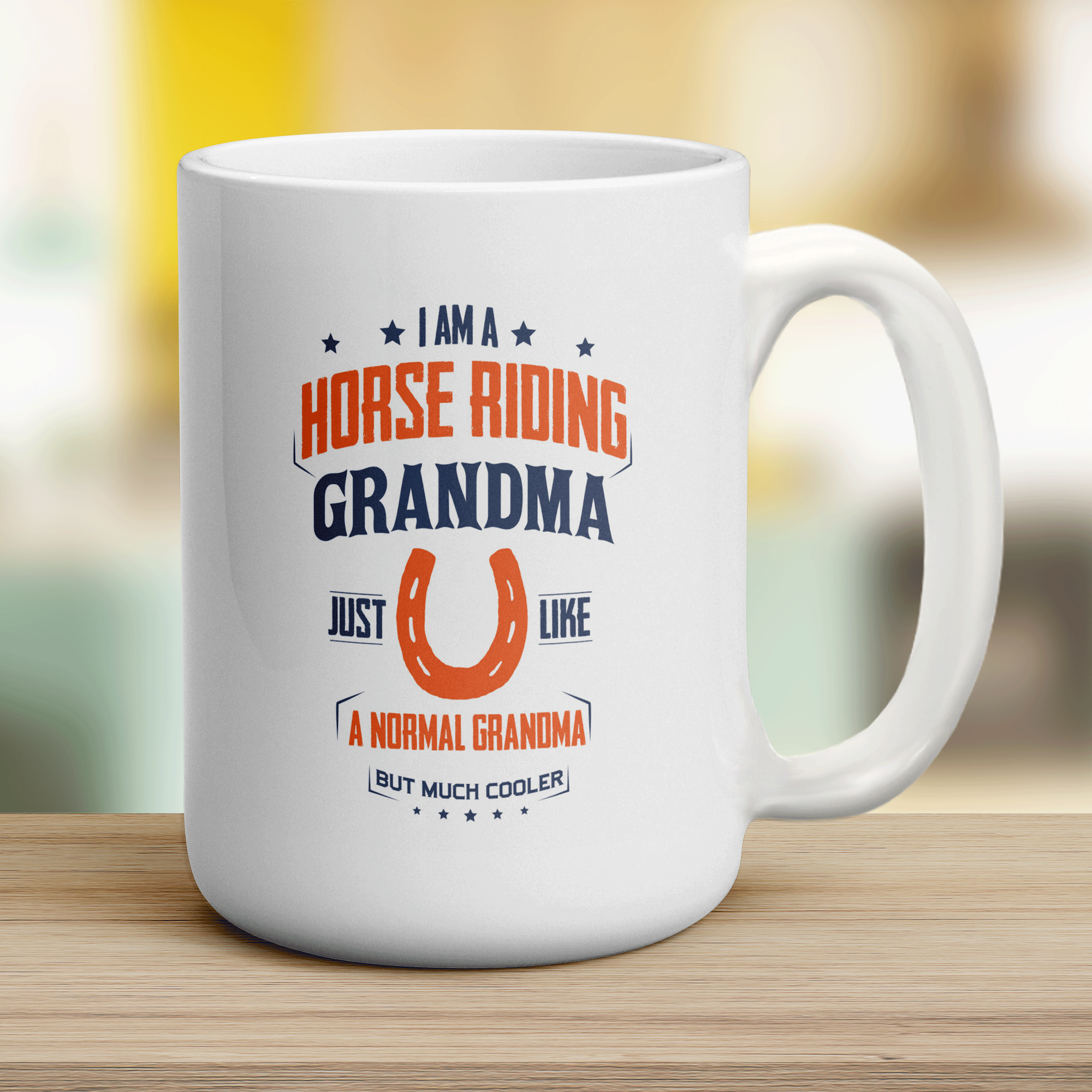 I'm A Horse Riding Grandma Just Like A Normal Grandma But Much Cooler Mug - Jumbo 440ml (15oz) / White