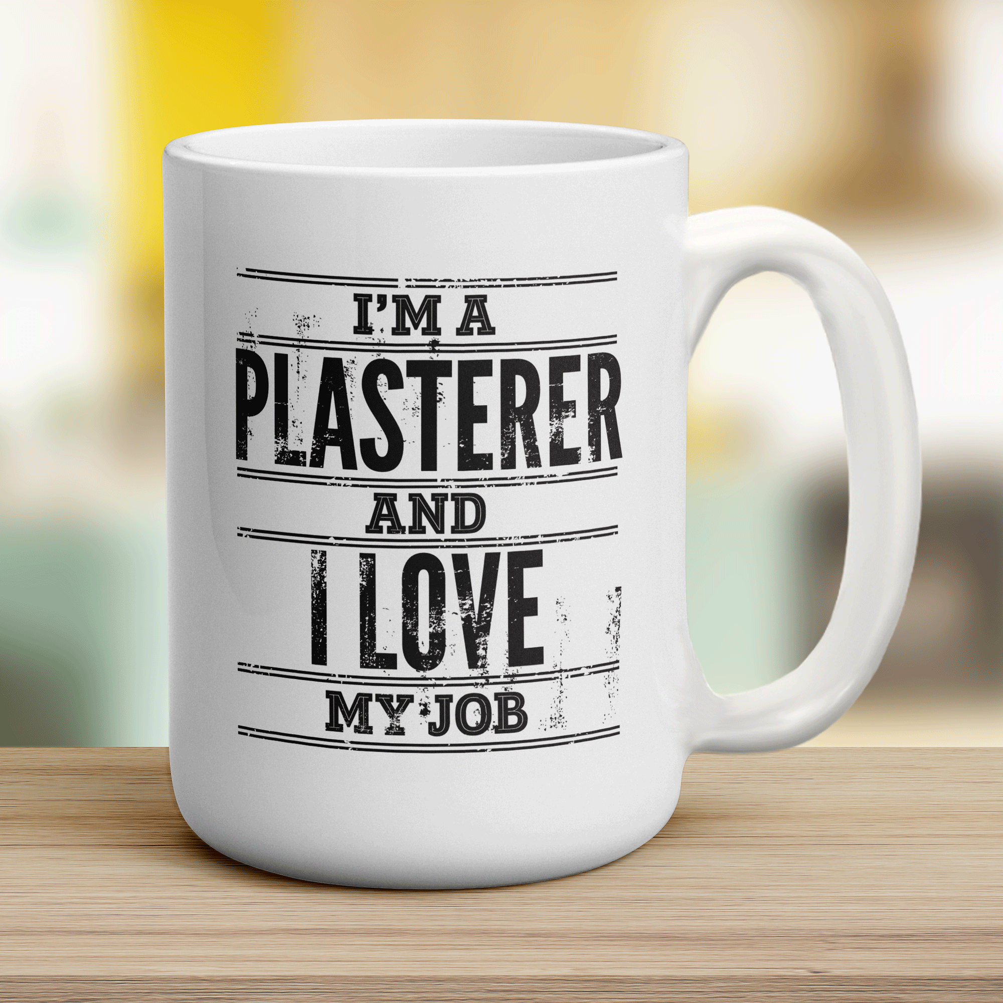 I'm a Plasterer and I Love My Job Mug - Jumbo 440ml (15oz) / White