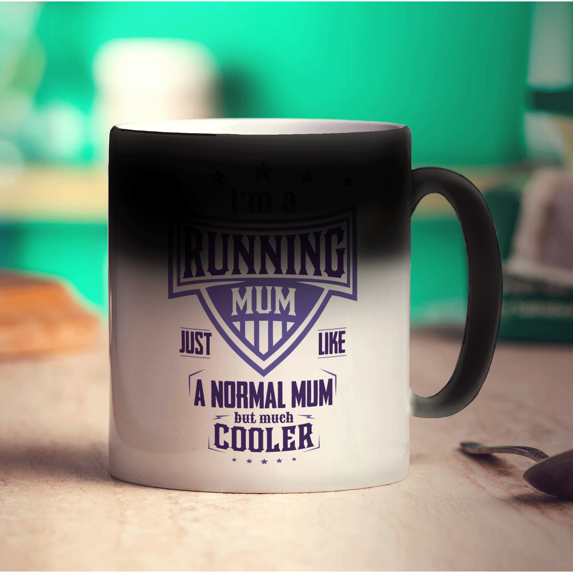 I'm a Running Mum Just Like a Normal Mum but Much Cooler Mug - Standard 330ml (11oz) / Magic Mug
