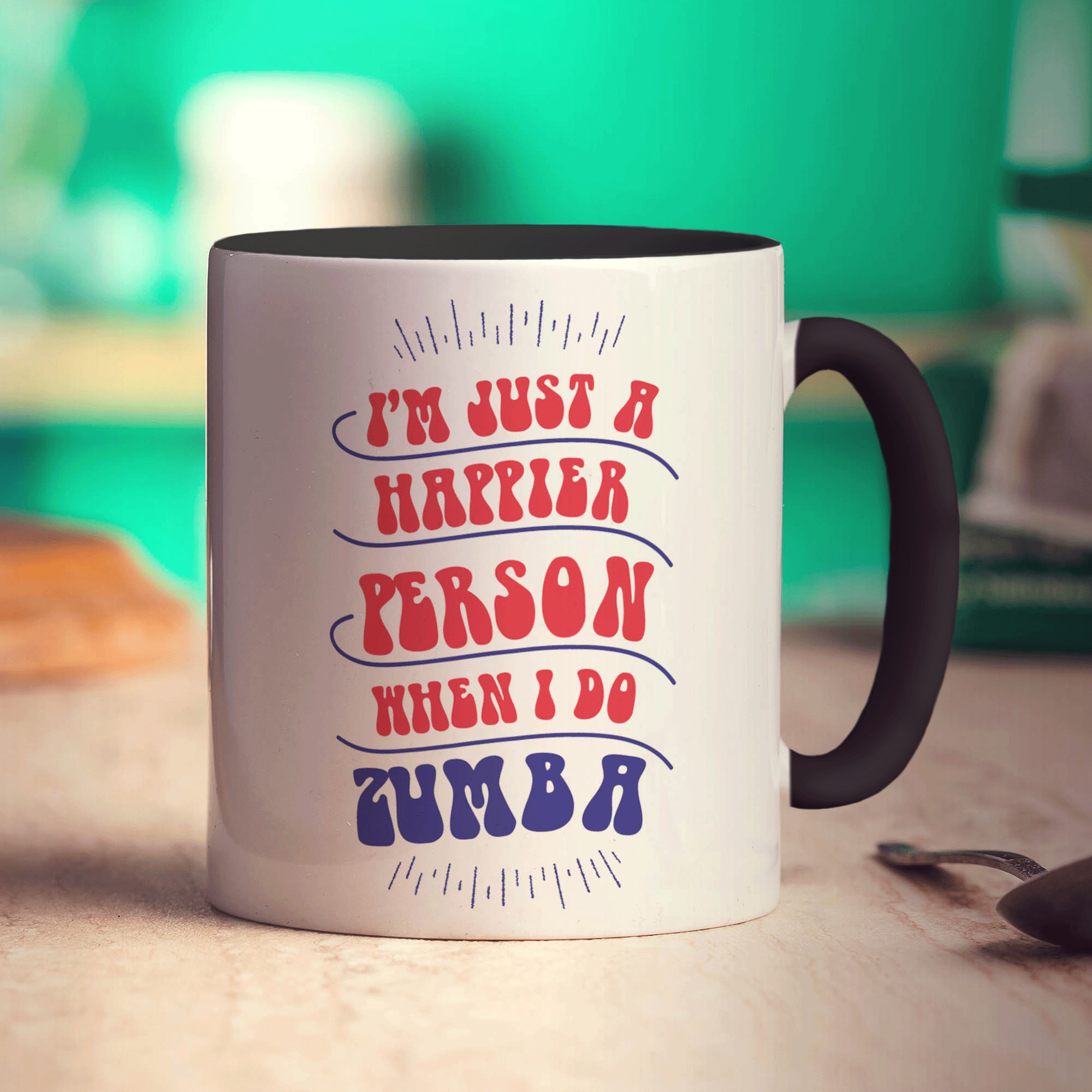 I'm Just a Happier Person When I Do Zumba Mug - Standard 330ml (11oz) / Black
