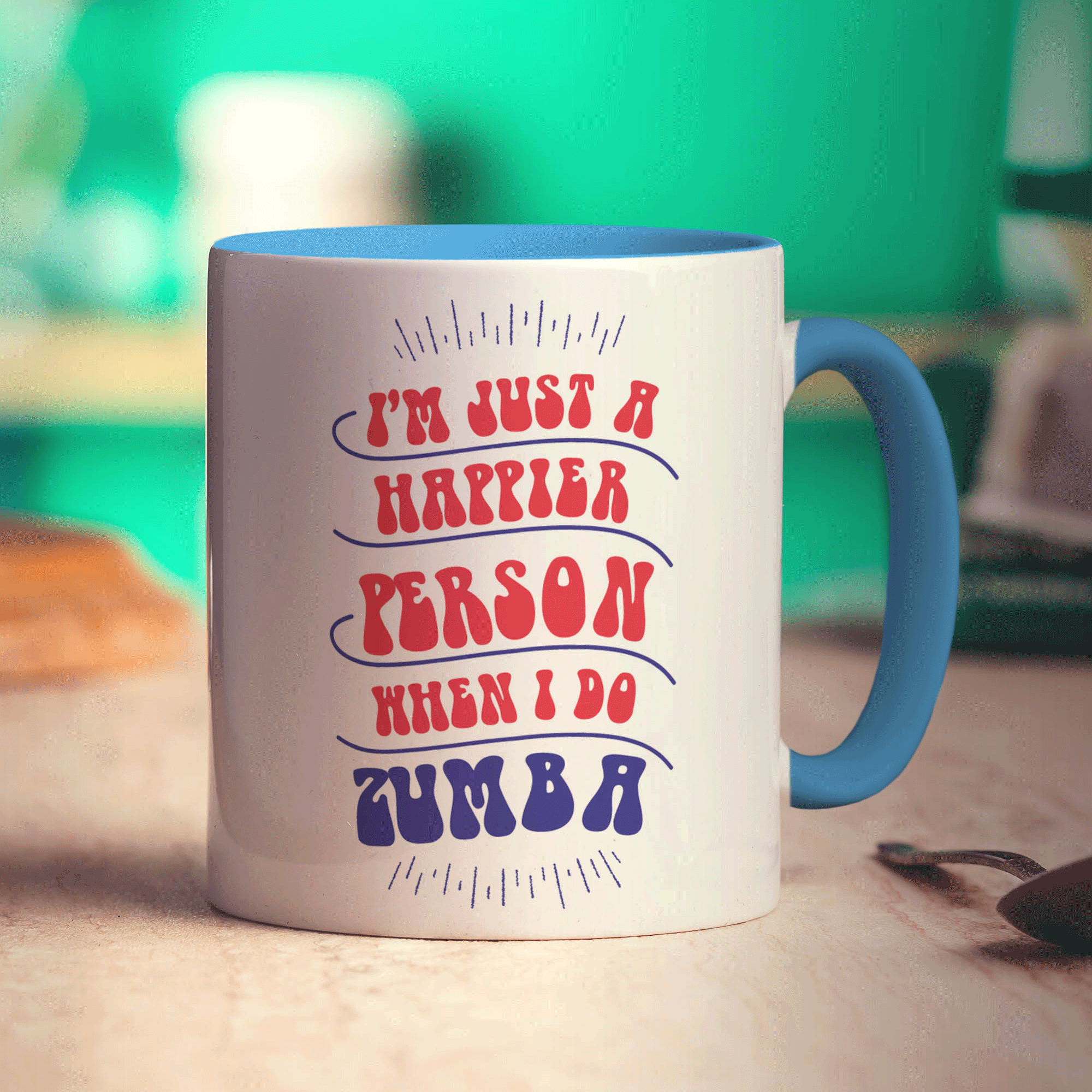 I'm Just a Happier Person When I Do Zumba Mug - Standard 330ml (11oz) / Blue