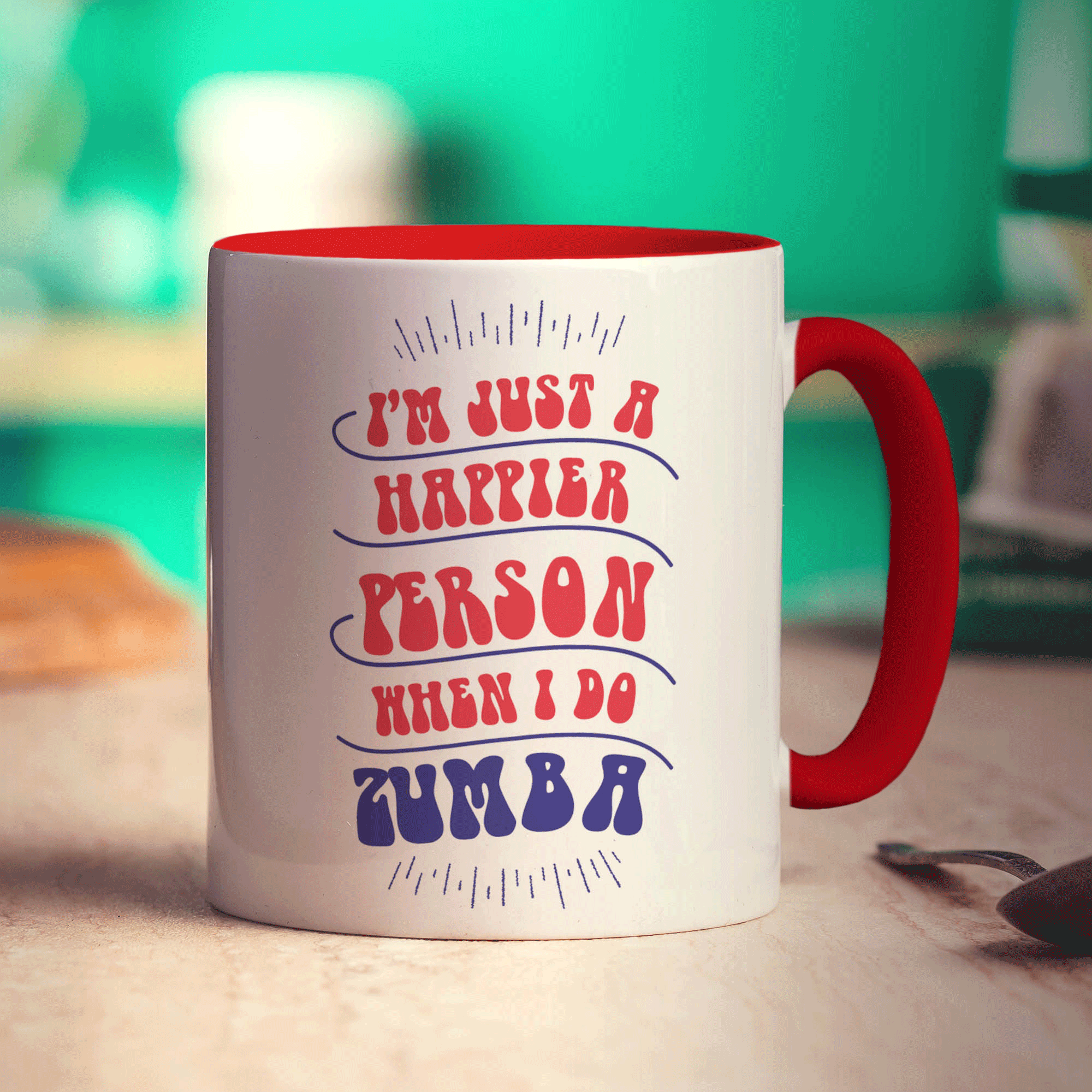 I'm Just a Happier Person When I Do Zumba Mug - Standard 330ml (11oz) / Red