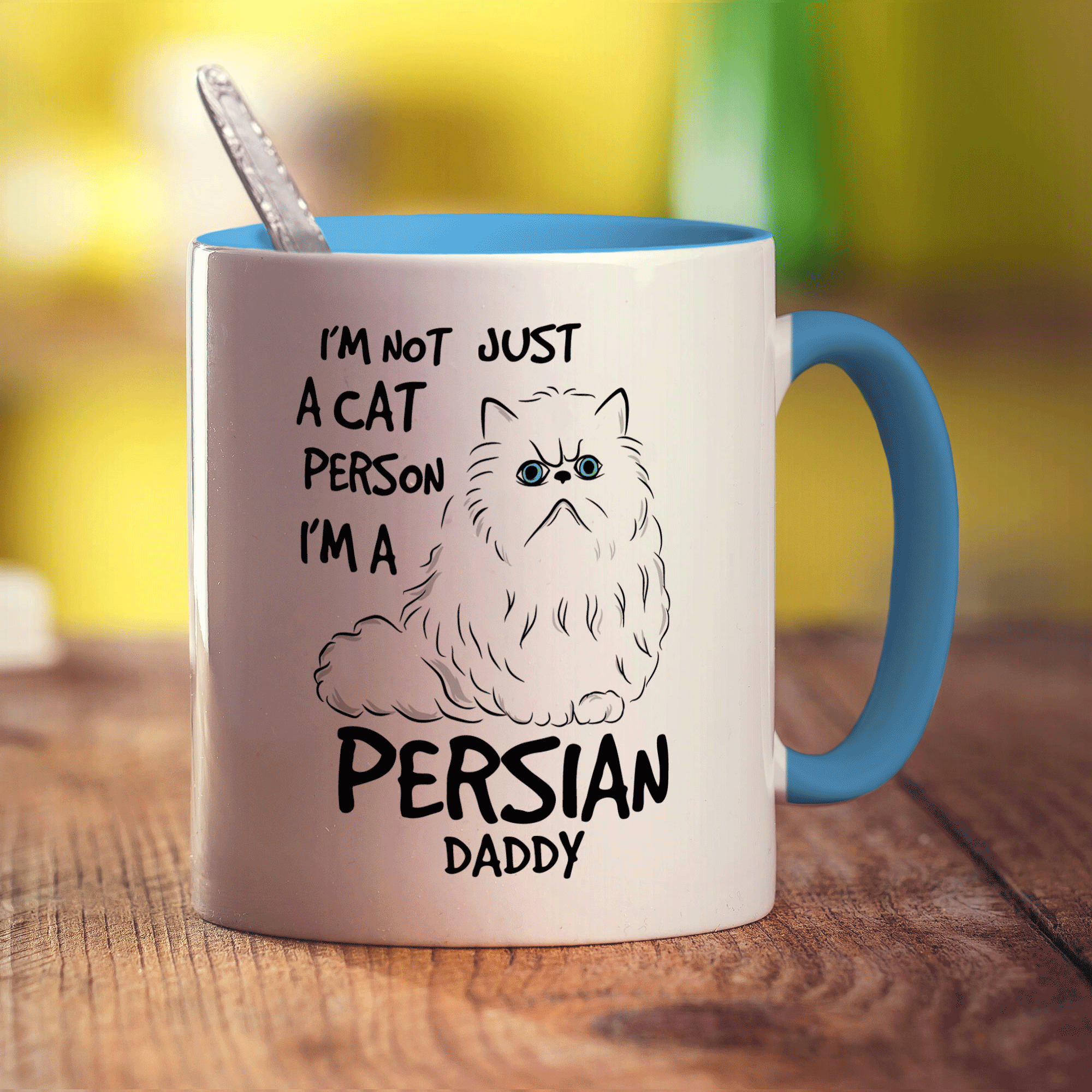 I'm Not Just A Cat Person I'm A Persian Daddy Mug - Standard 330ml (11oz) / Blue