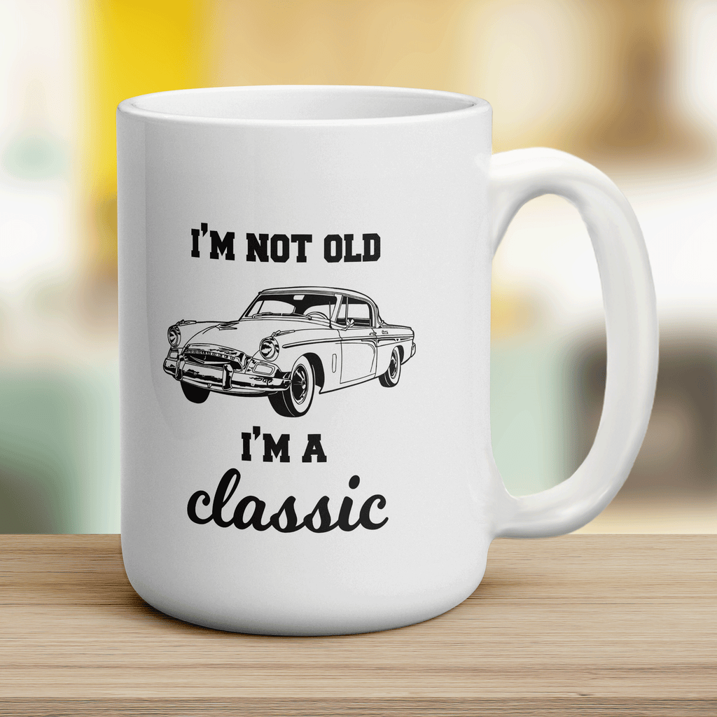 I'm not Old, I'm a Classic Car Mug - Jumbo 440ml (15oz) / White