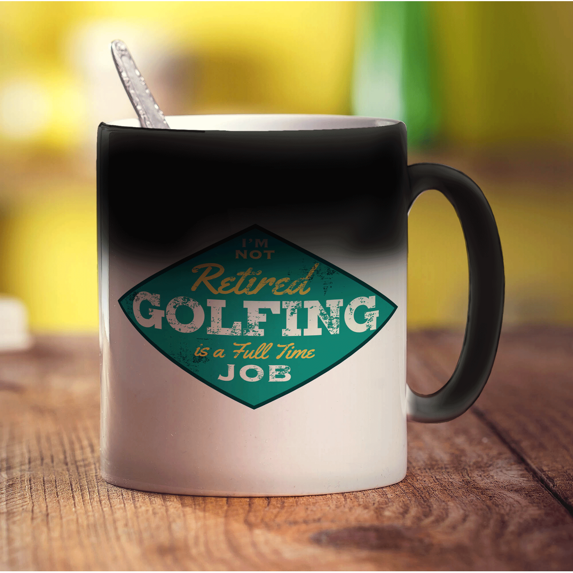 I'm Not Retired, Golfing is a Full Time Job Mug - Standard 330ml (11oz) / Magic Mug