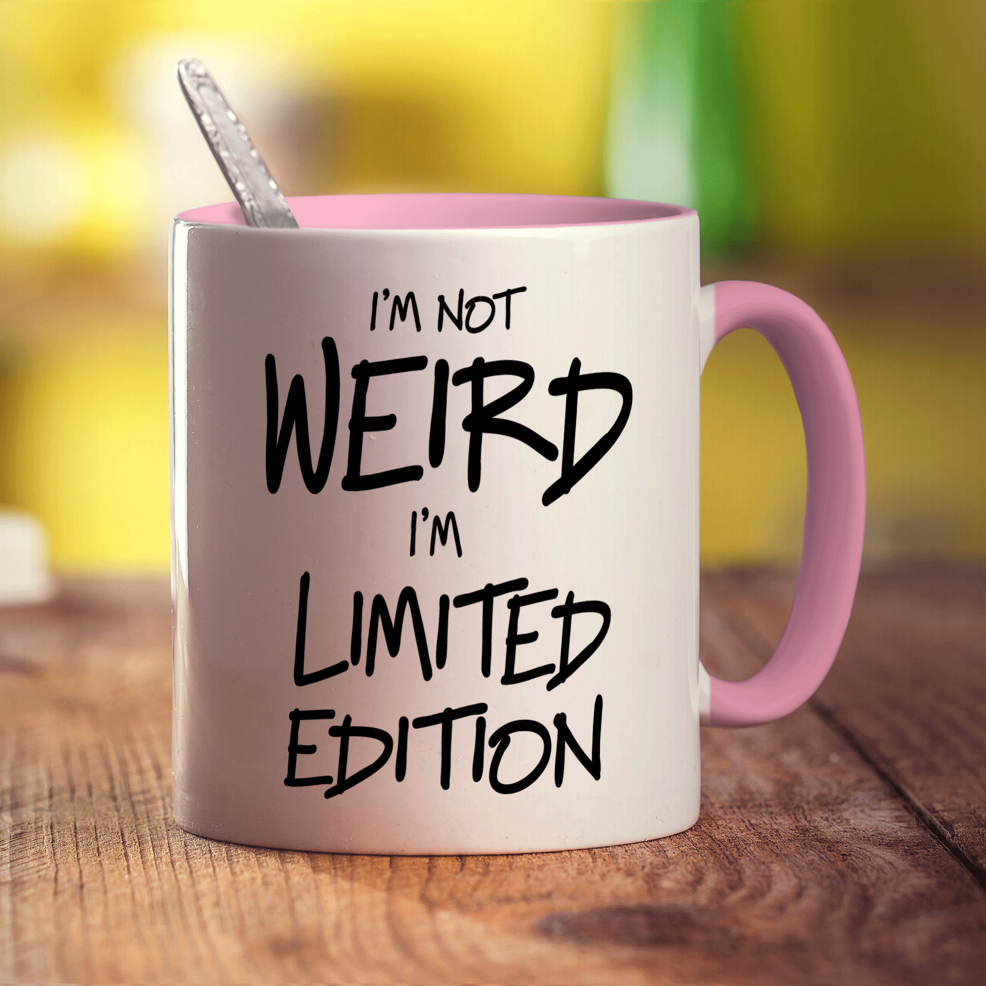 I'm Not Weird I'm Limited Edition Mug - Standard 330ml (11oz) / Pink