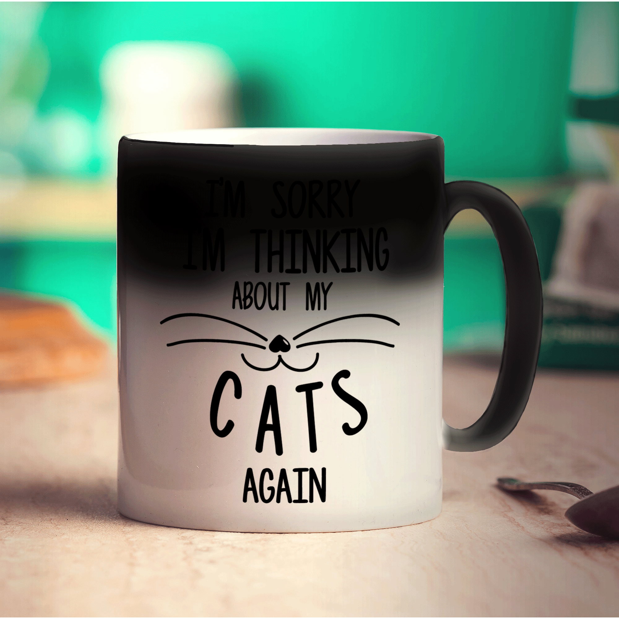 I'm Sorry I'm Thinking About My Cats Again Mug - Standard 330ml (11oz) / Magic Mug