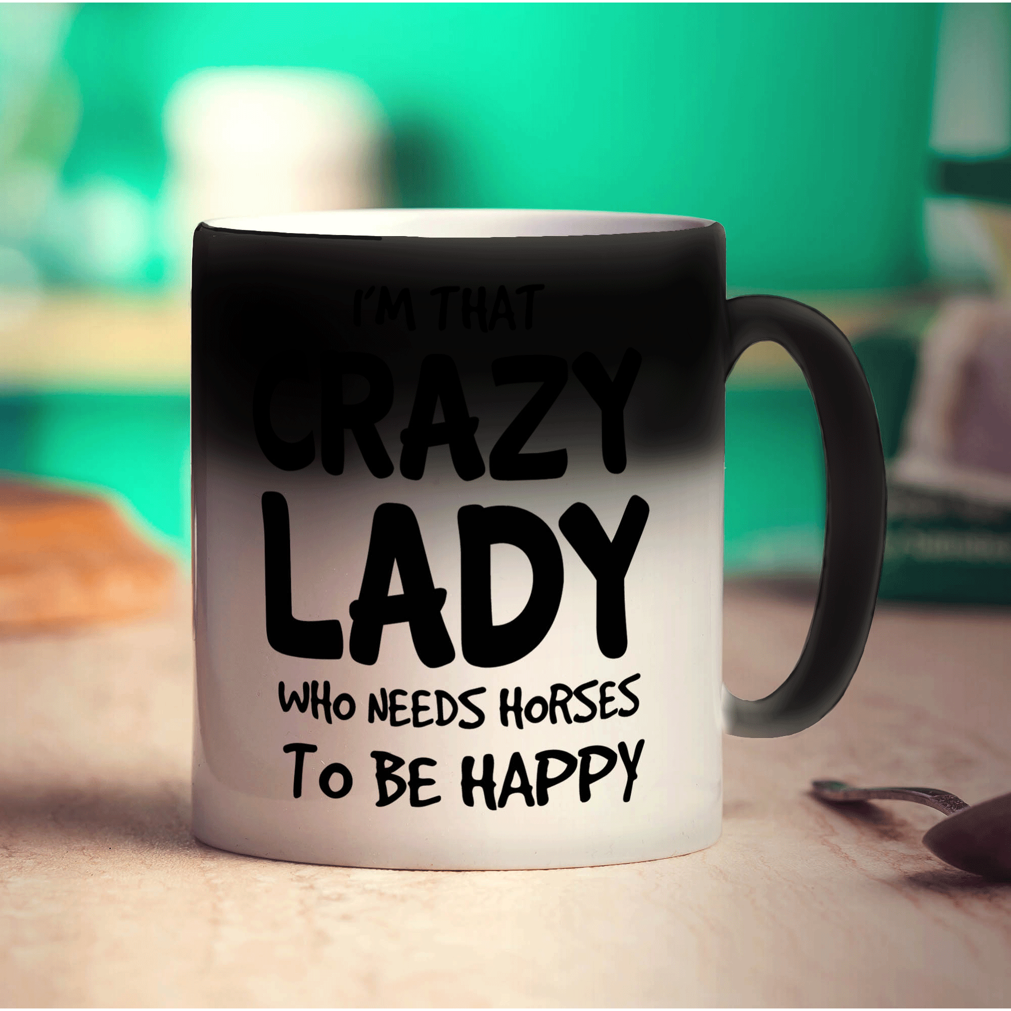 I'm That Crazy Lady Who Needs Horses To Be Happy Mug - Standard 330ml (11oz) / Magic Mug