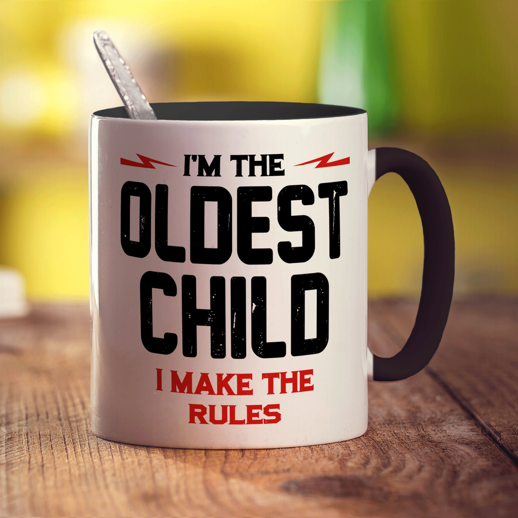 I'm the Oldest Child I Make the Rules Mug - Standard 330ml (11oz) / Black
