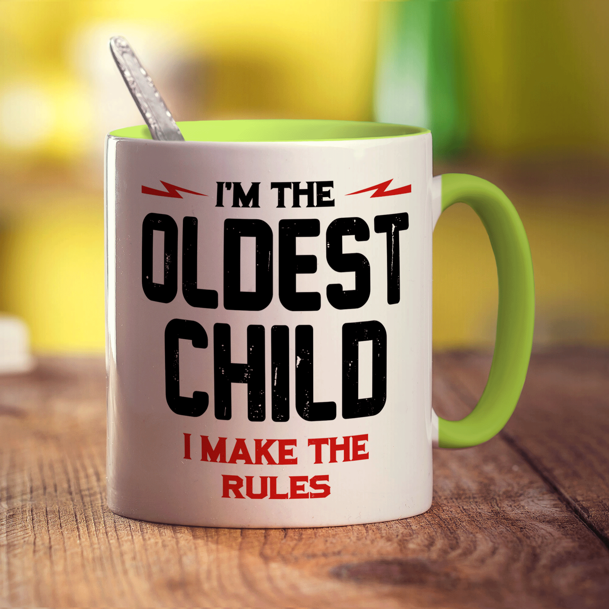 I'm the Oldest Child I Make the Rules Mug - Standard 330ml (11oz) / Green