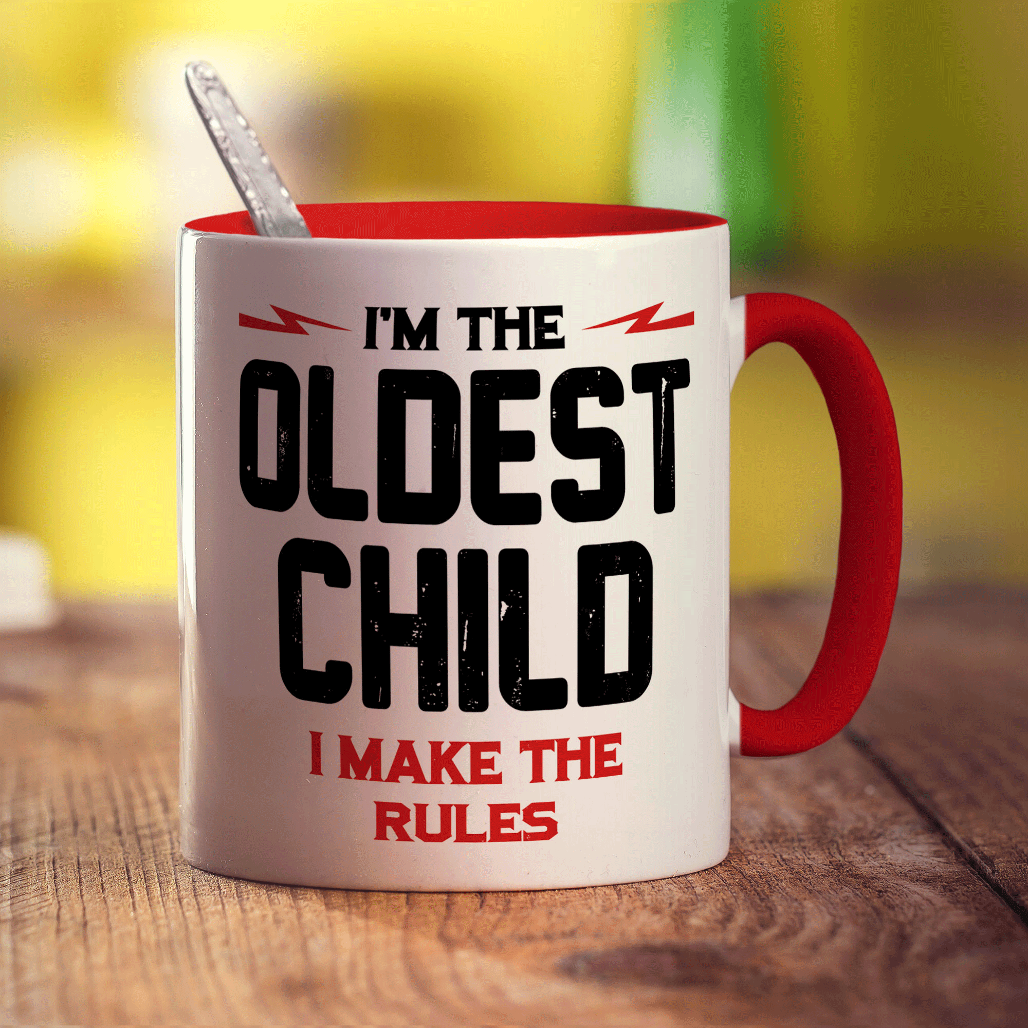 I'm the Oldest Child I Make the Rules Mug - Standard 330ml (11oz) / Red