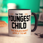 I'm The Youngest Child, the Rules Don't Apply To Me Mug - Standard 330ml (11oz) / Black