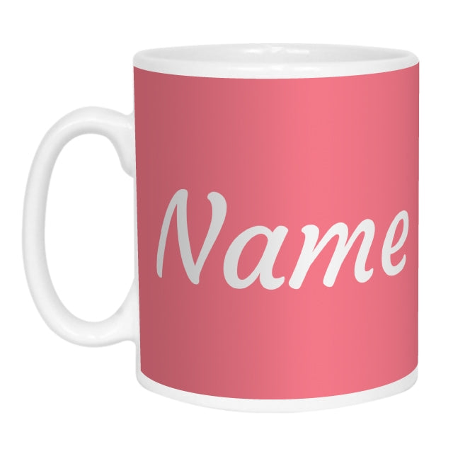 Personalised Pink Mug with Name
