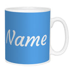 Personalised Blue Mug With Name