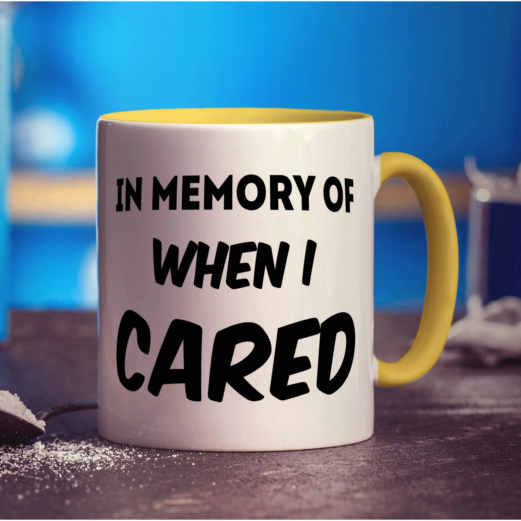 In Memory of When I Cared Mug