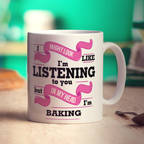 In My Head I'm Baking Mug - Standard 330ml (11oz) / White