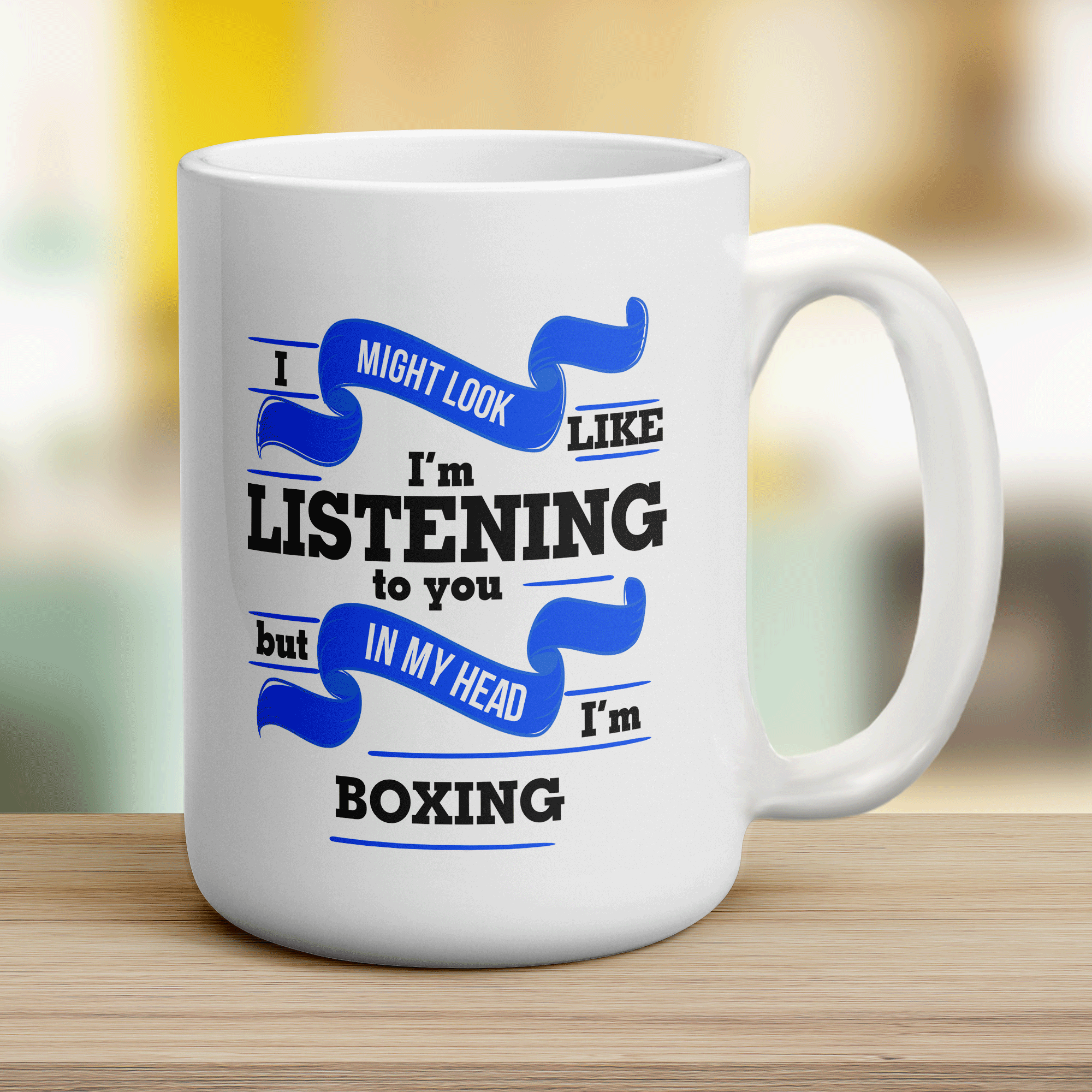 In My Head I'm Boxing Mug