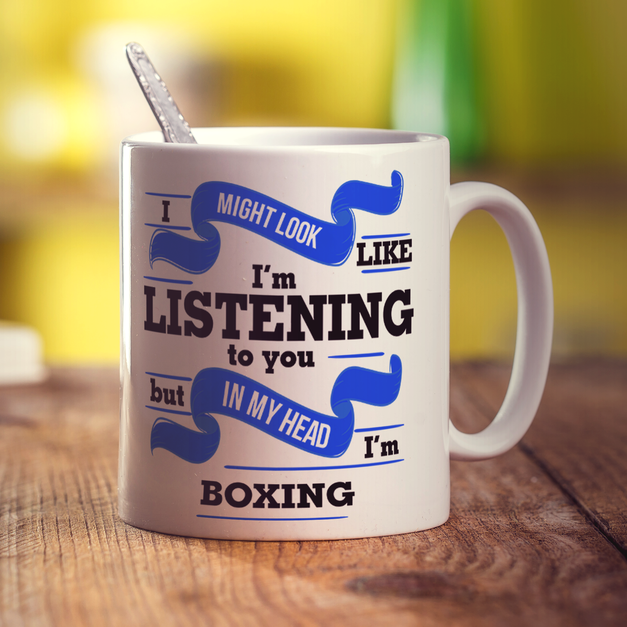 In My Head I'm Boxing Mug
