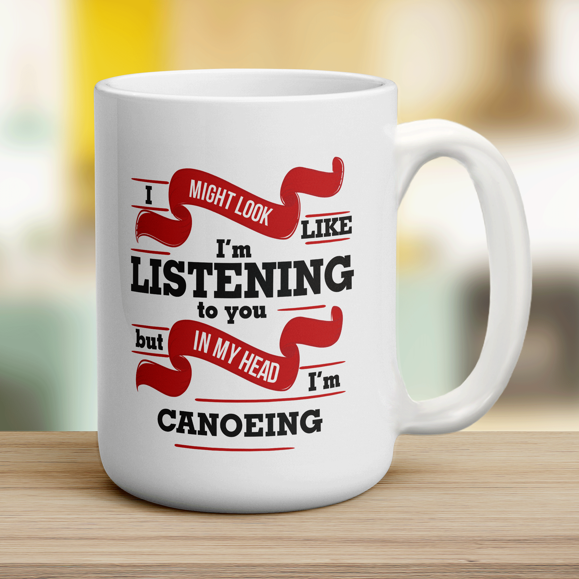 In My Head I'm Canoeing Mug