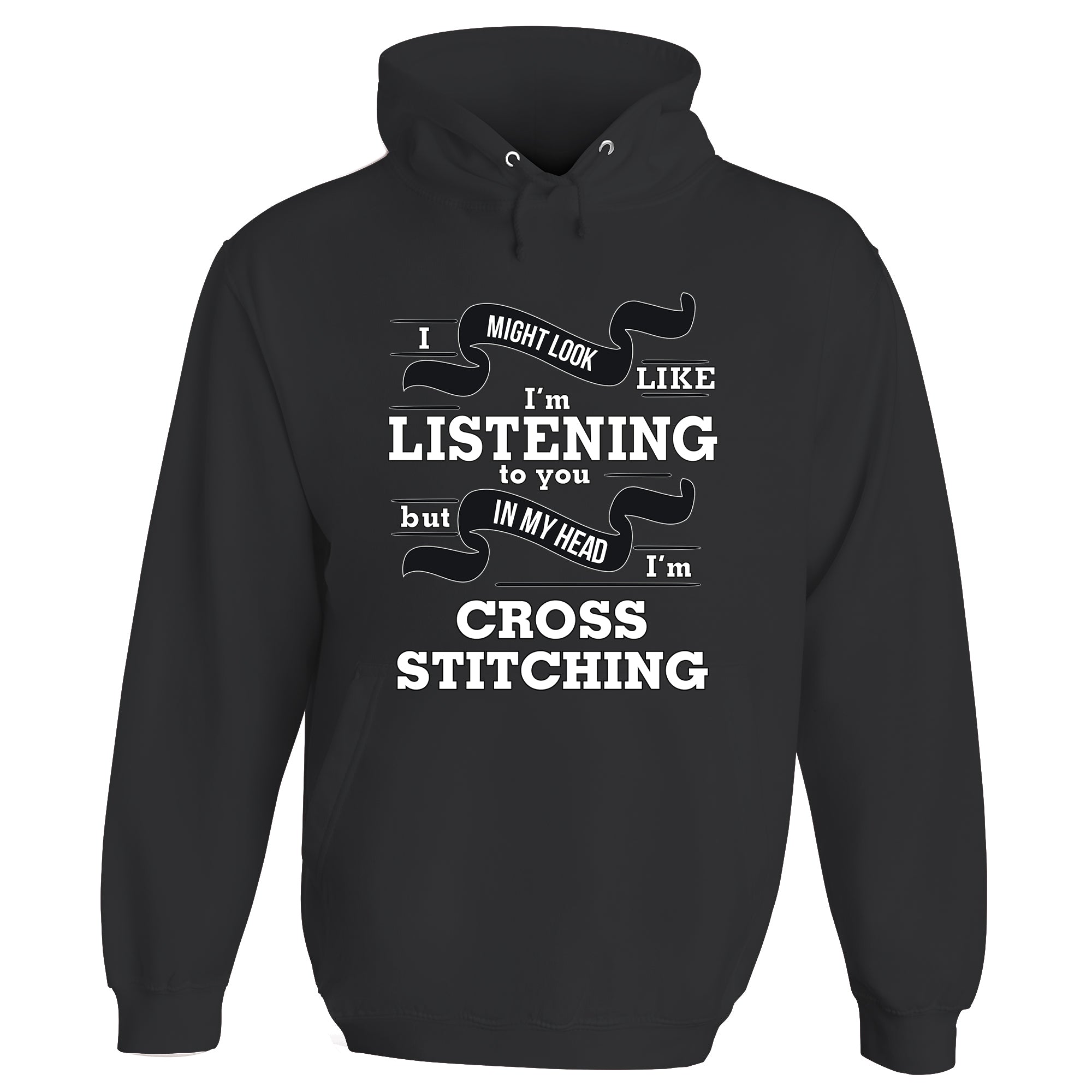 In My Head I'm Cross Stitching Hoodie
