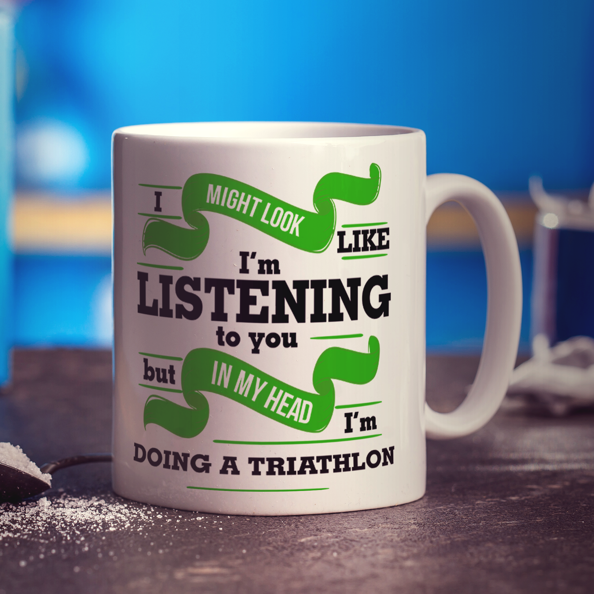 In My Head I'm Doing A Triathlon Mug