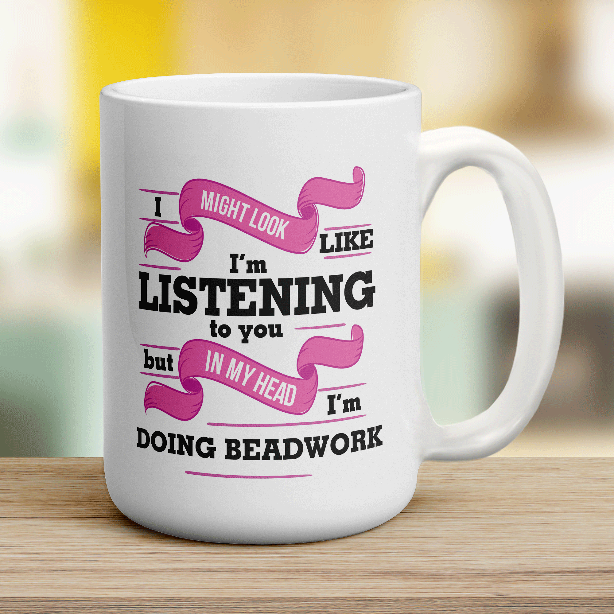 In My Head I'm Doing Beadwork Mug