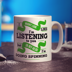 In My Head I'm Doing Spinning Mug - Standard 330ml (11oz) / White