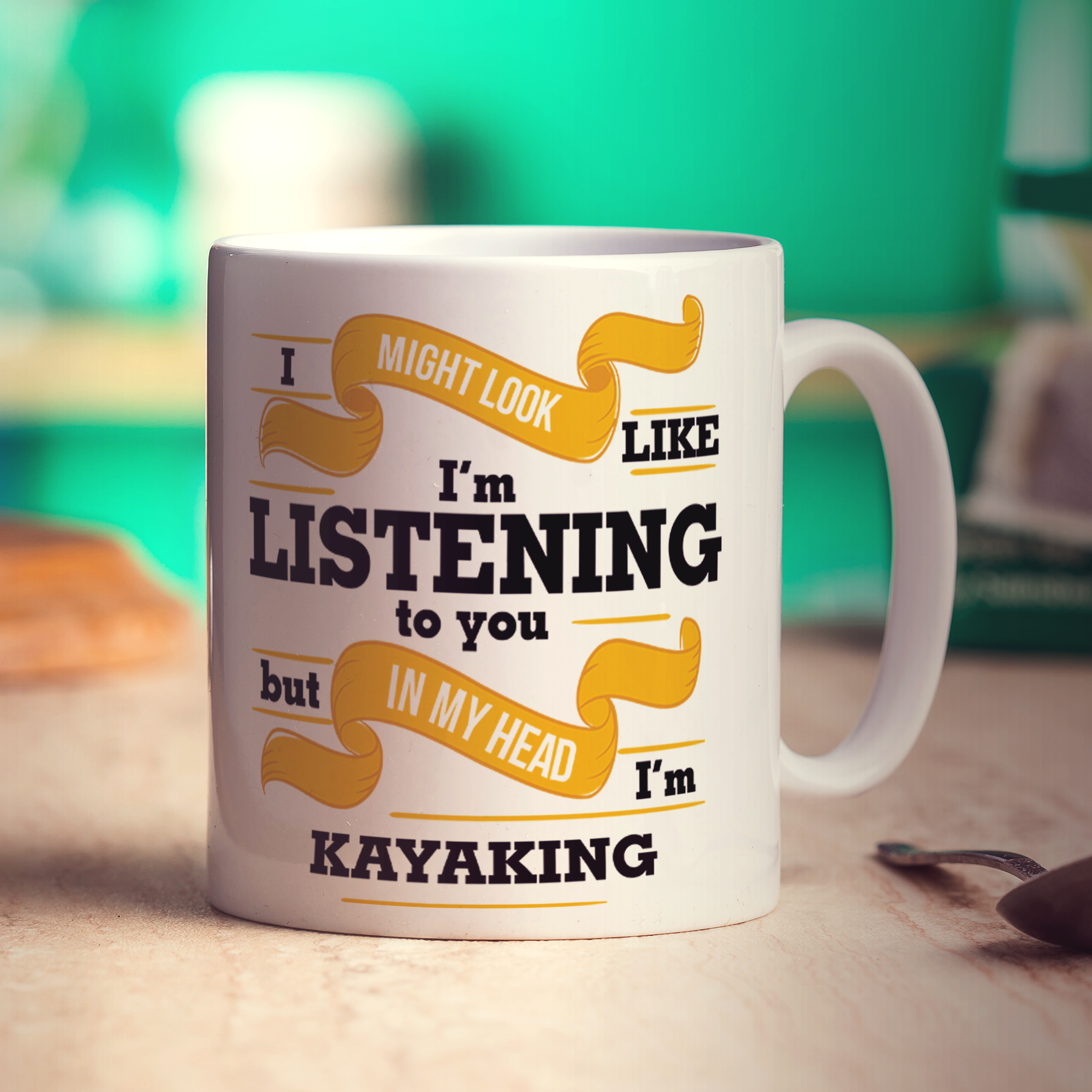 In My Head I'm Kayaking Mug