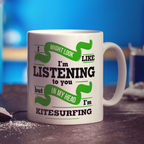 In My Head I'm Kitesurfing Mug - Standard 330ml (11oz) / White