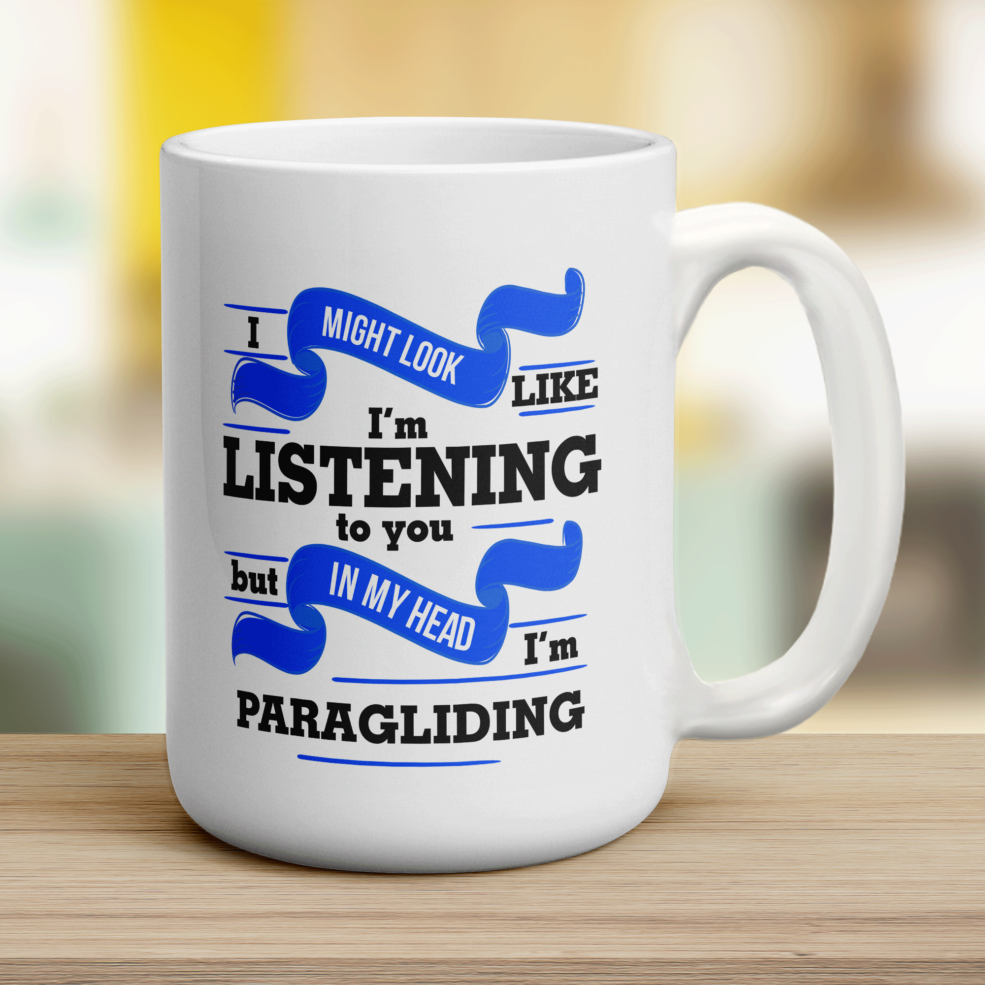 In My Head I'm Paragliding Mug