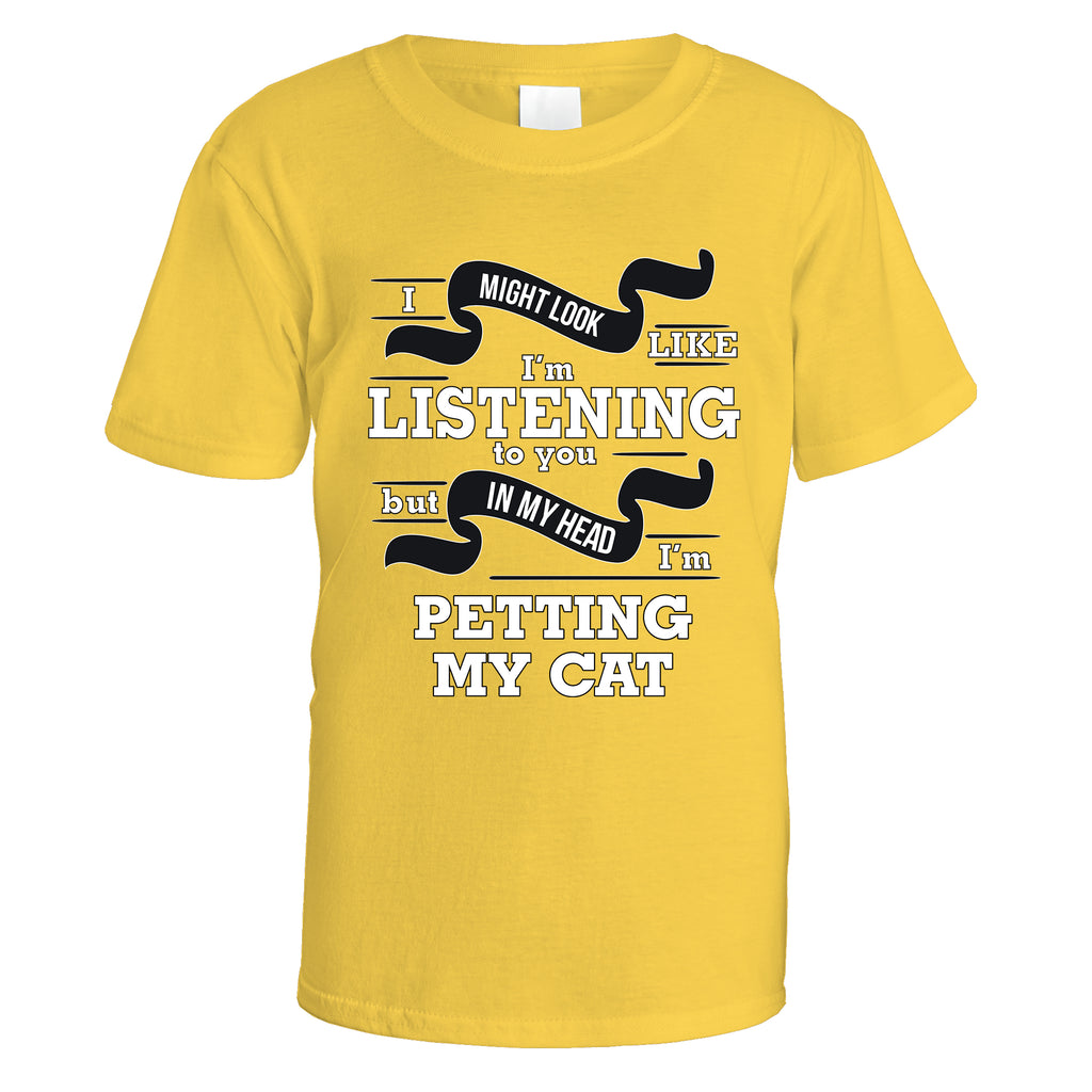 In My Head I'm Petting My Cat T-Shirt