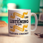 In My Head I'm Playing Cricket Mug