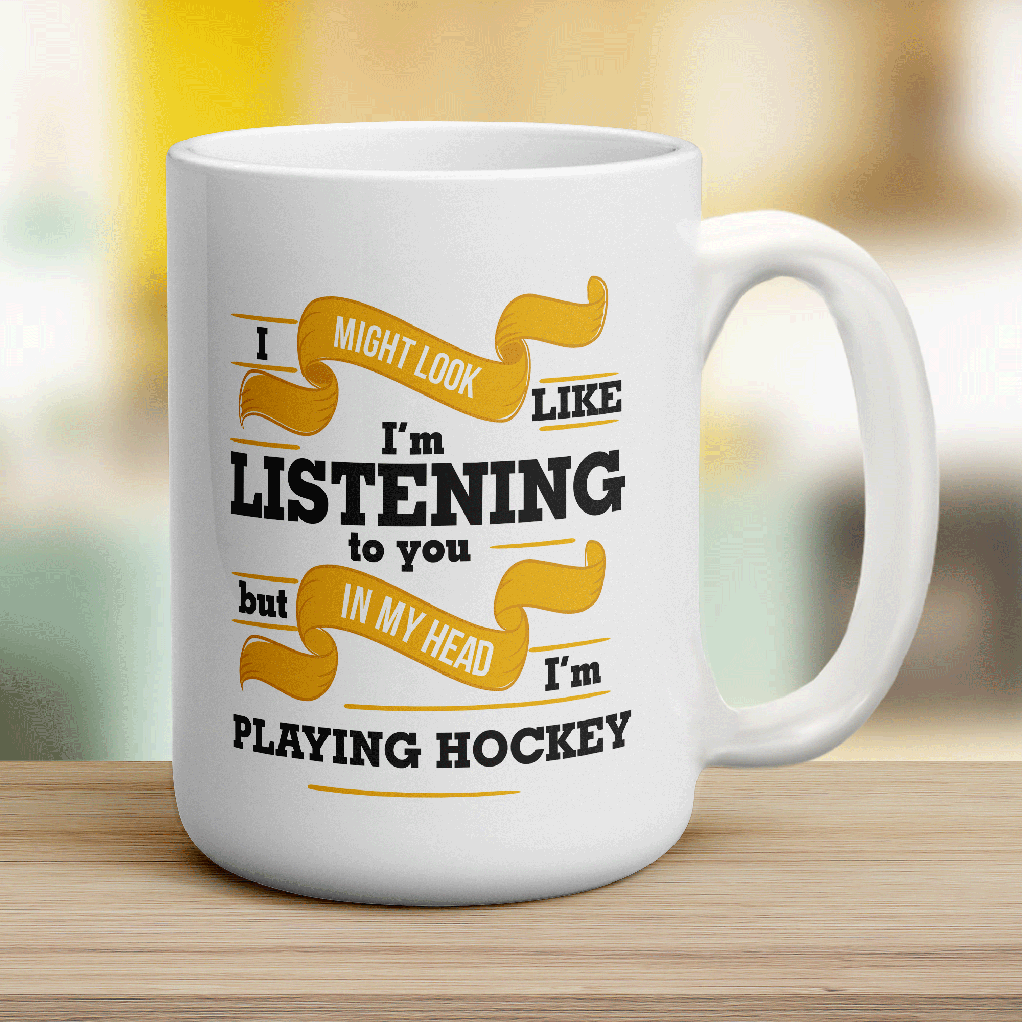In My Head I'm Playing Hockey Mug