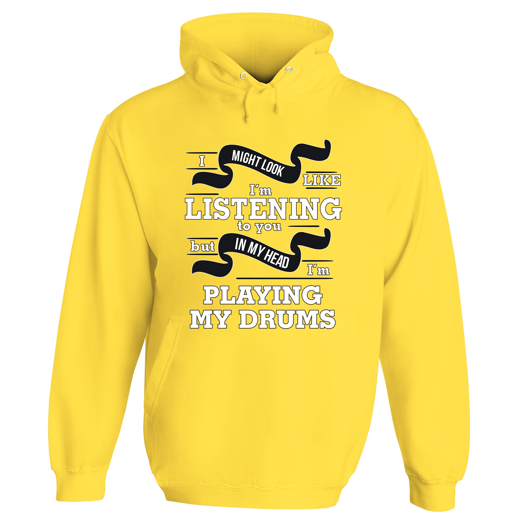 In My Head I'm Playing My Drums Hoodie