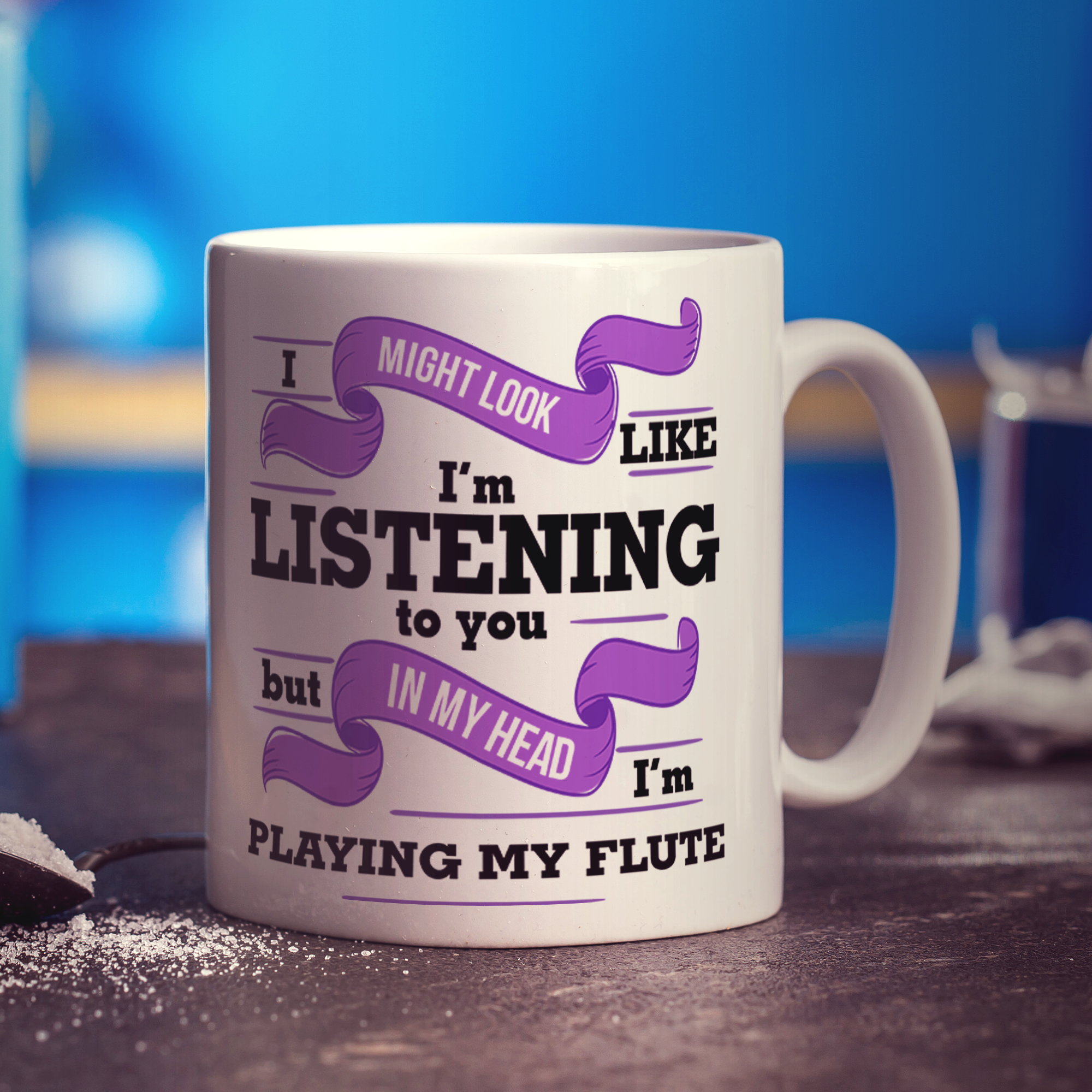 In My Head I'm Playing My Flute Mug