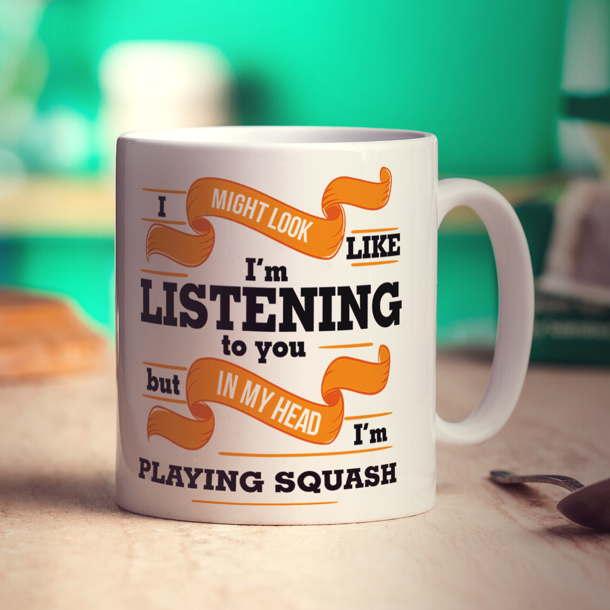 In My Head I'm Playing Squash Mug