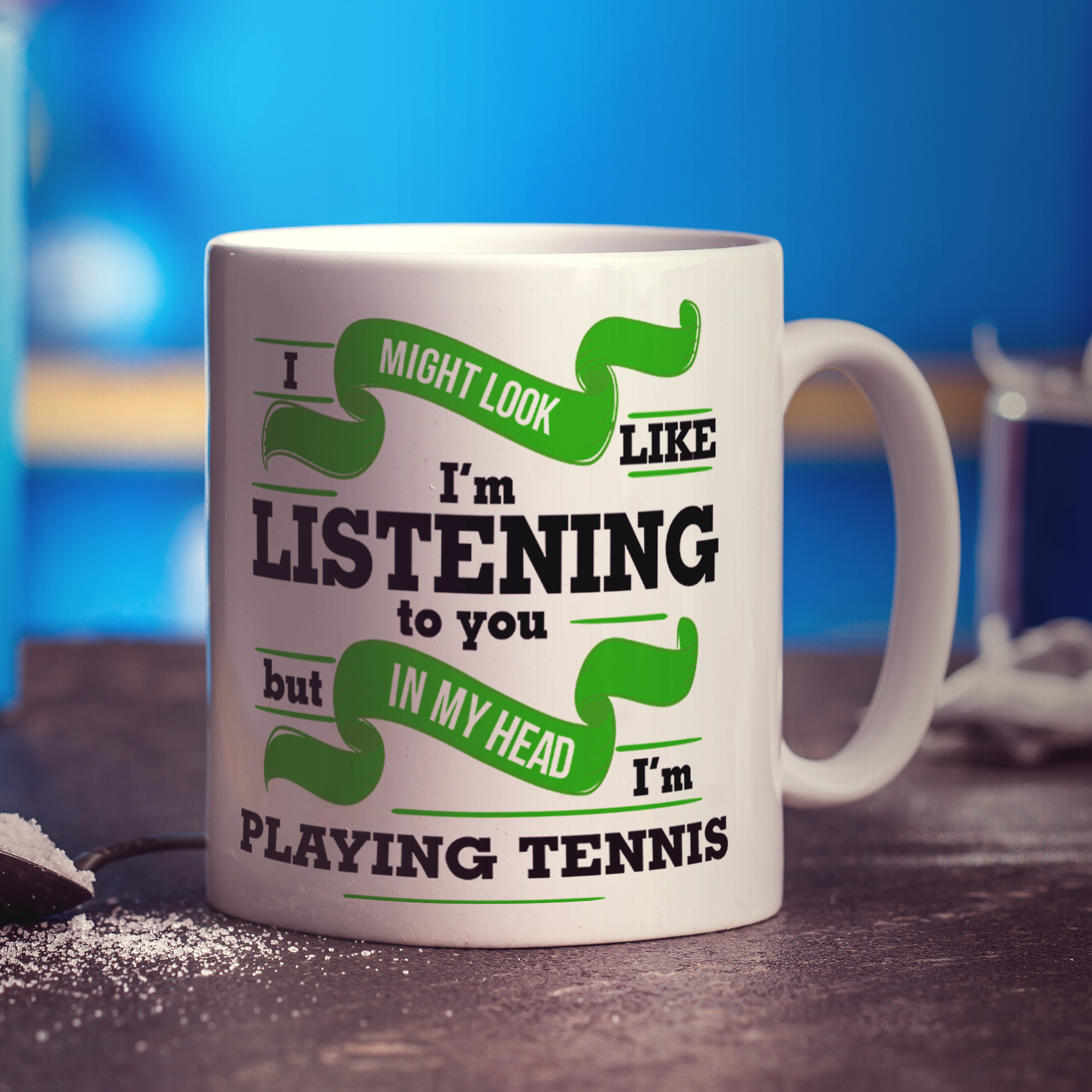 In My Head I'm Playing Tennis Mug