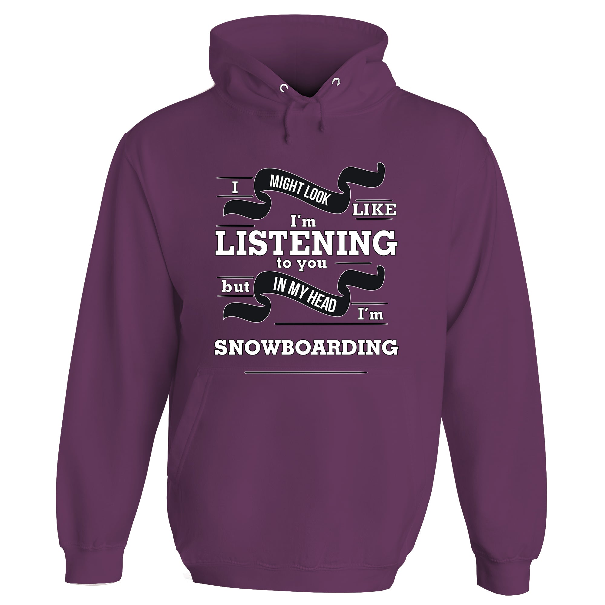 In My Head I'm Snowboarding Hoodie