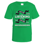 In My Head I'm Snowboarding T-Shirt