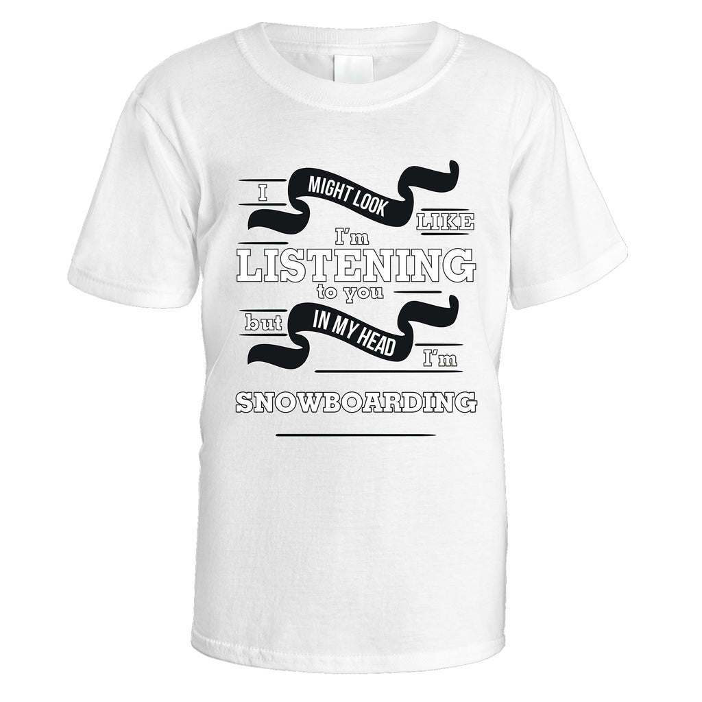 In My Head I'm Snowboarding T-Shirt