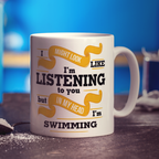 In My Head I'm Swimming Mug - Standard 330ml (11oz) / White