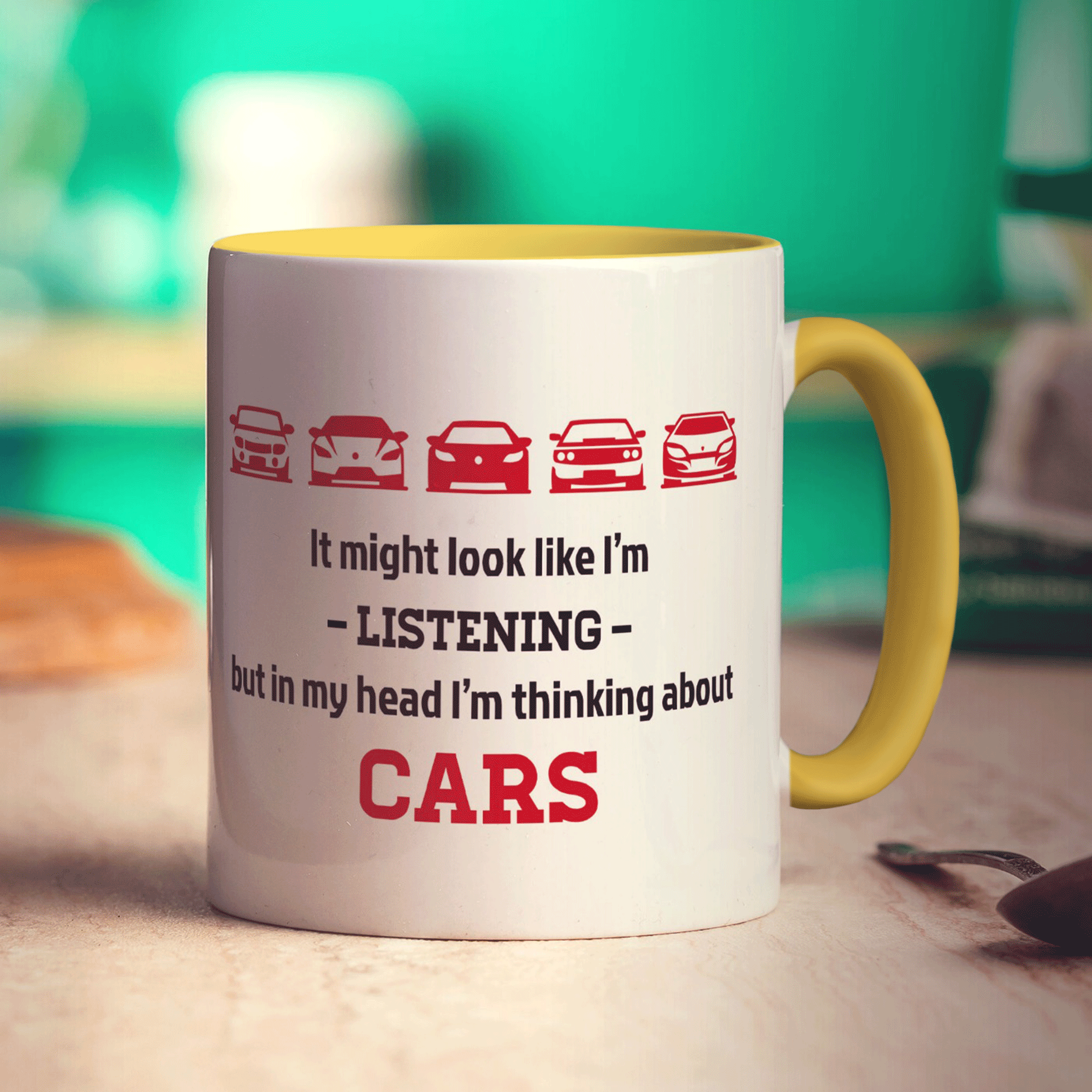 It Might Look Like I'm Listening but in my Head I'm Thinking About Cars Mug