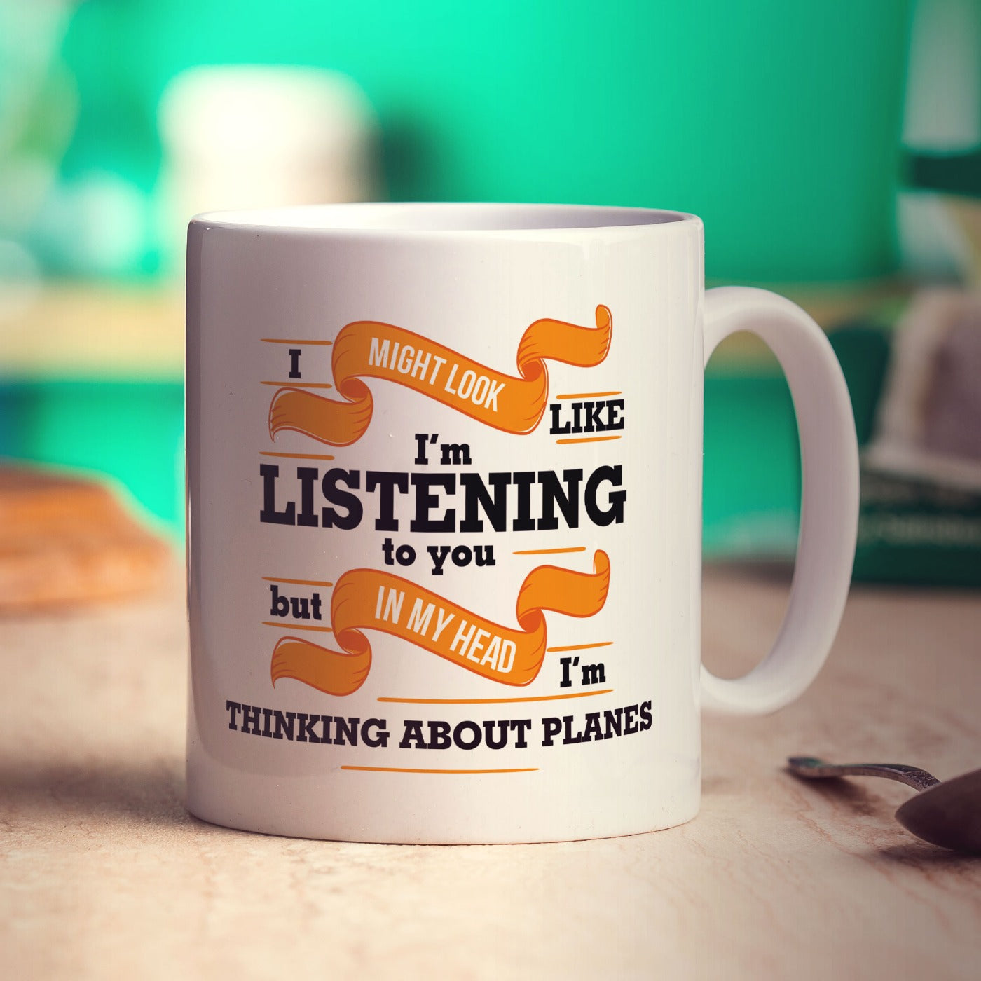 I Might Look Like I'm Listening to you But In My Head I'm Thinking About Planes Mug