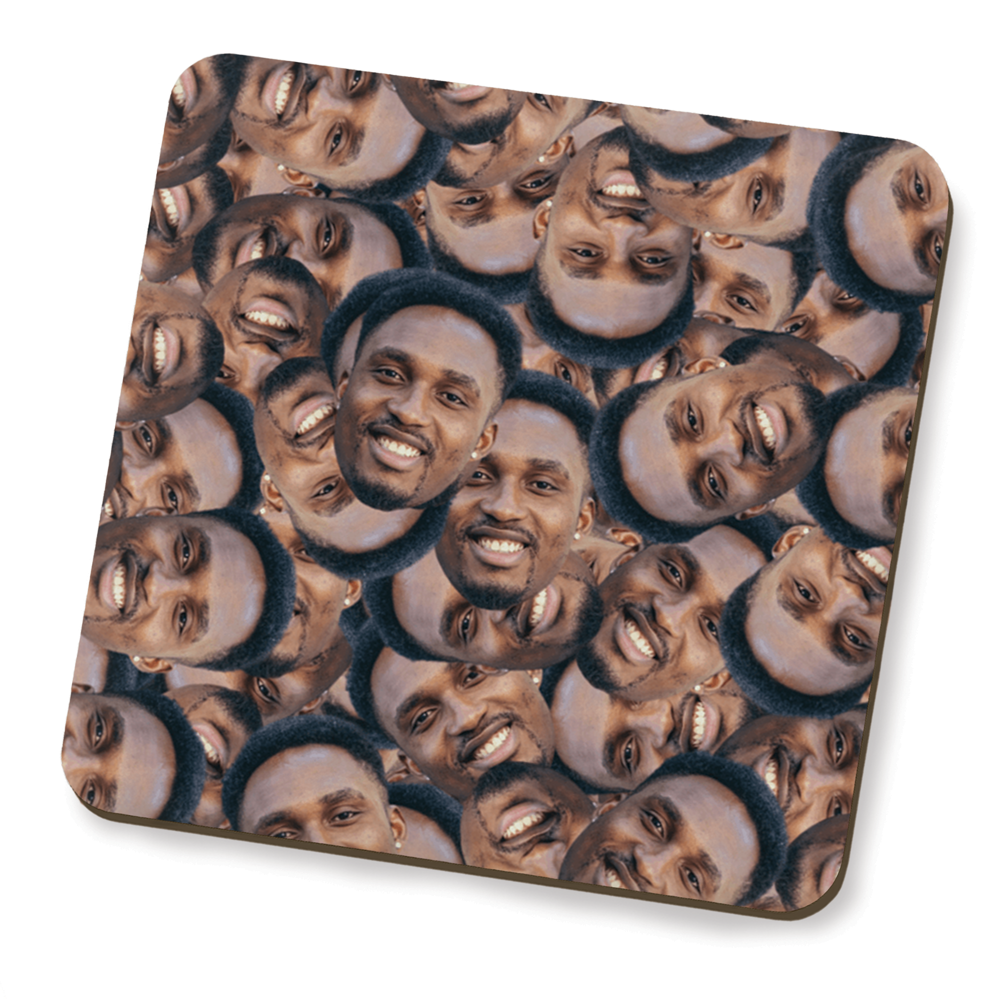 In Your Face Photo Coaster