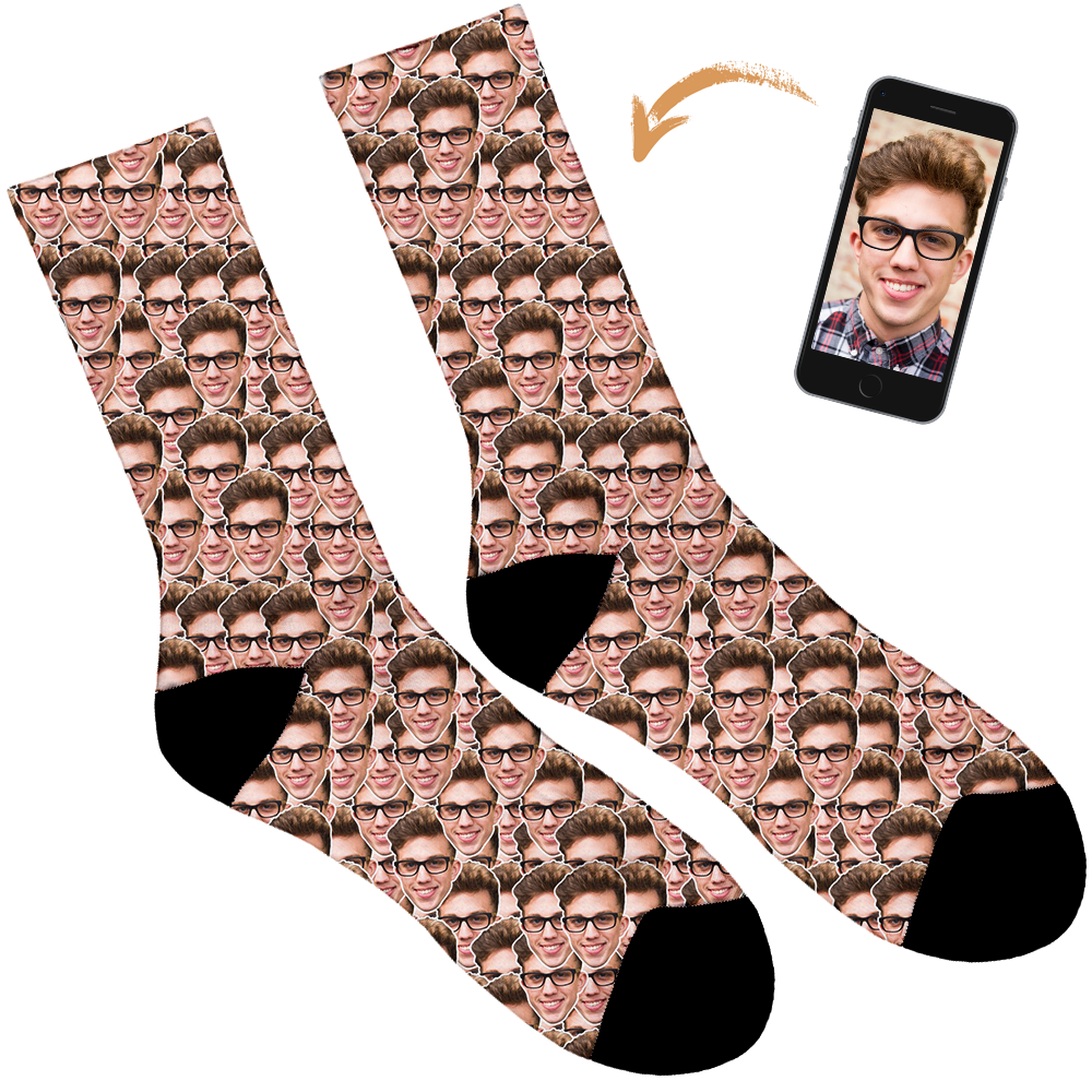 In Your Face Personalised Socks