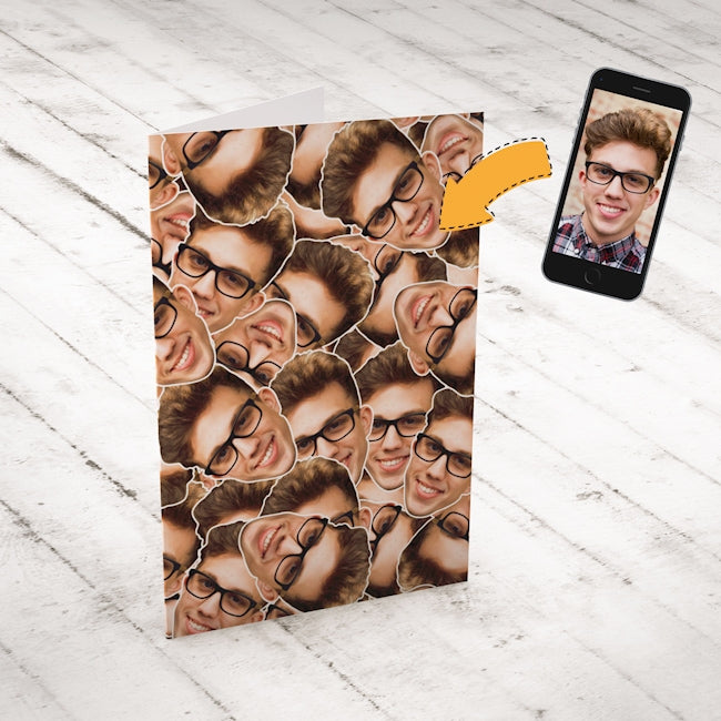 In Your Face Personalised Card