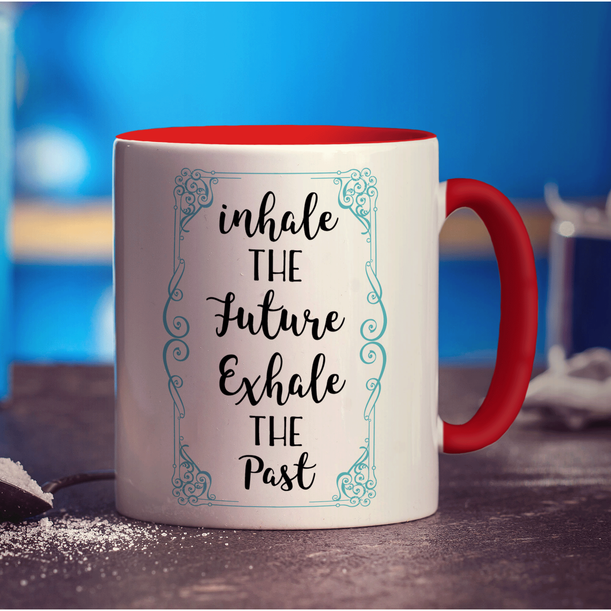 Inhale The Future Exhale The Past Mug - Standard 330ml (11oz) / Red