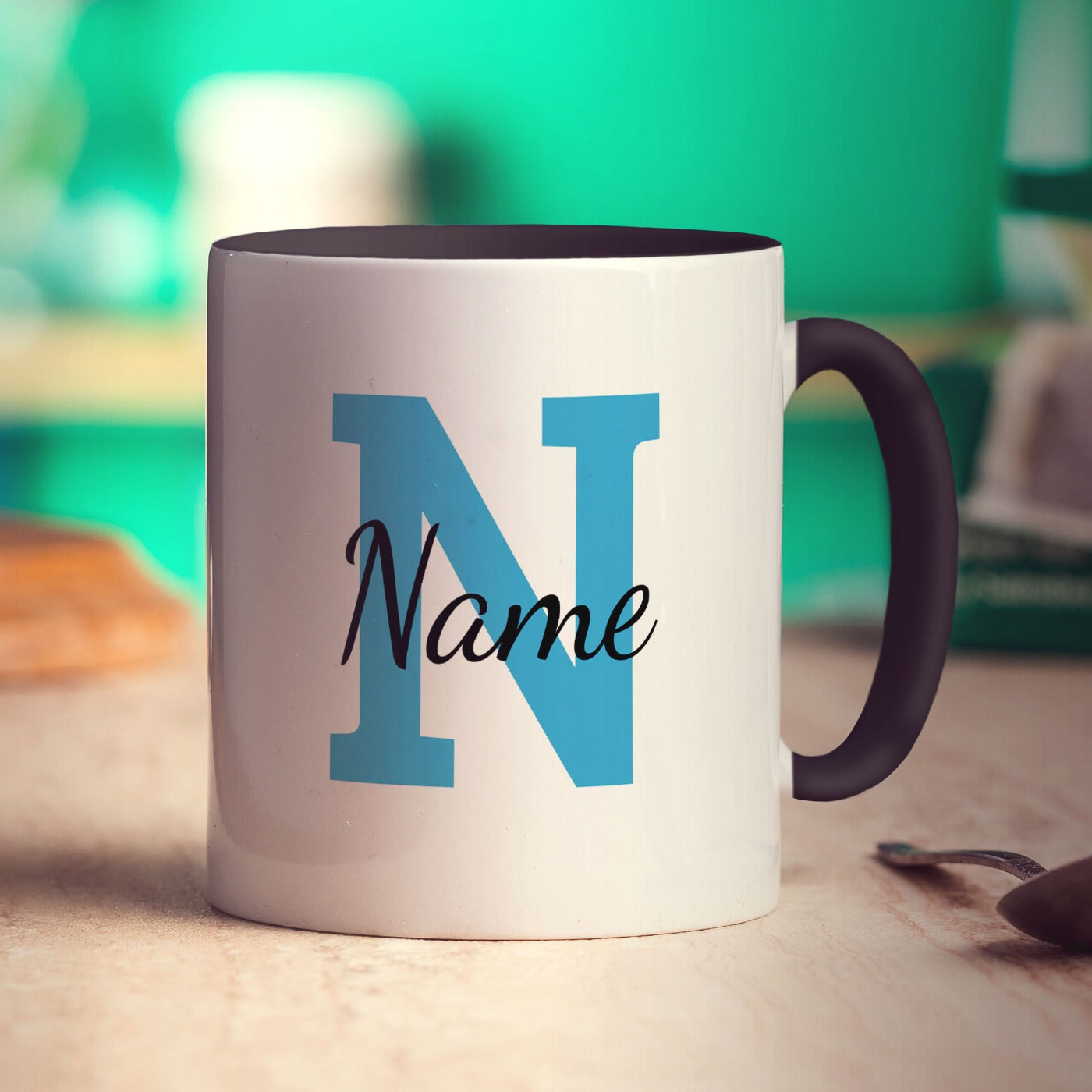 Personalised Mug with Initial and Name