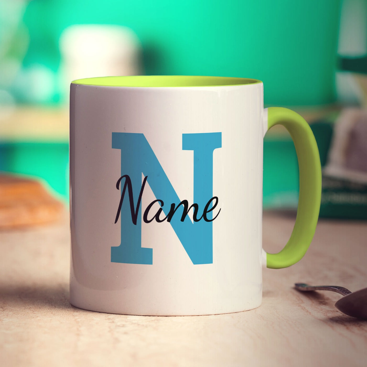Personalised Mug with Initial and Name